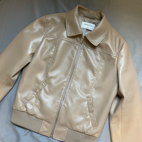 Aritzia Leather Jacket - Picture 1 of 6